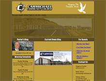 Tablet Screenshot of carmichaelchurch.com